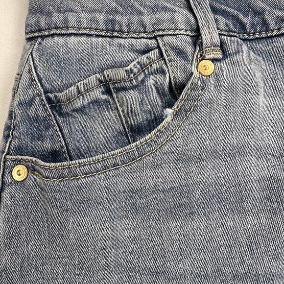 Democracy “Ab”solution Tummy Control Denim Midi Skirt Medium Light Wash Size 4 - Picture 7 of 16